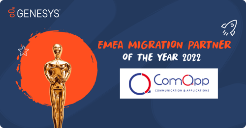 ComApp è Genesys EMEA Migration Partner of the year 2022