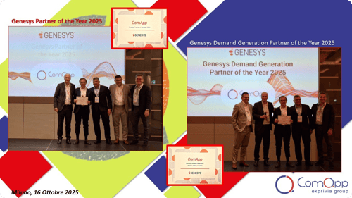 ComApp doppio vincitore al Genesys Partner Summit 2025